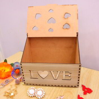 Intra απο ξύλο plywood 3mm-4mm πάχος - Κουτί κοσμημάτων Love Heart 3mm Δίασταση 30x30 cm Intraeaxys-078yngmo - Image 9