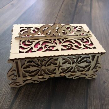 Intra απο ξύλο plywood 3mm-4mm πάχος - Κουτί κοσμημάτων χειροτεχνίας Δίασταση 30x30 cm Intraeaxys-joed3261 - Image 1