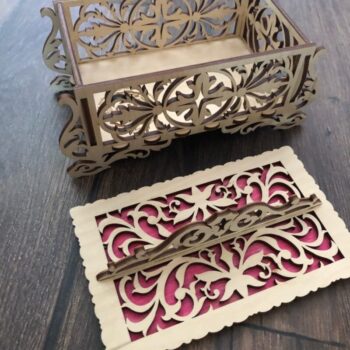 Intra απο ξύλο plywood 3mm-4mm πάχος - Κουτί κοσμημάτων χειροτεχνίας Δίασταση 30x30 cm Intraeaxys-joed3261 - Image 3