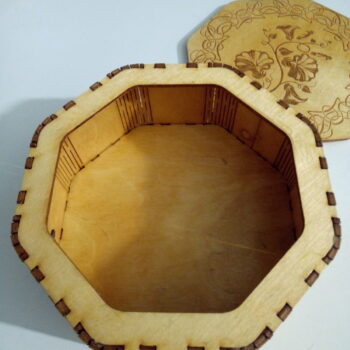 Intra απο ξύλο plywood 3mm-4mm πάχος - Ξύλινο κουτί οκτάγωνο Δίασταση 30x30 cm Intraeaxys-r7vmg5l7 - Image 3