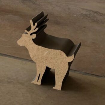 Intra απο ξύλο plywood 3mm-4mm πάχος - Meeple Reindeer Δίασταση 30x30 cm Intraeaxys-eo0q2y51 - Image 1