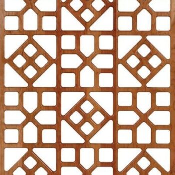 Intra απο ξύλο plywood 3mm-4mm πάχος - Γεωμετρικό σχέδιο Jali Δίασταση 30x30 cm Intraeaxys-ro6ddqq7 - Image 1
