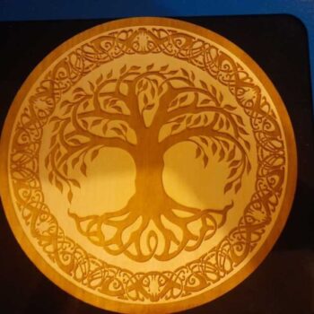 Intra απο ξύλο plywood 3mm-4mm πάχος - Κελτικό σχέδιο δέντρο της ζωής Δίασταση 30x30 cm Intraeaxys-d1lm2jzo - Image 1