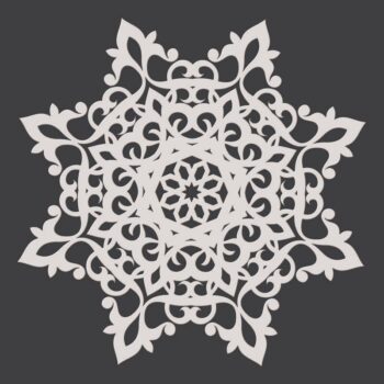 Intra απο ξύλο plywood 3mm-4mm πάχος - Διακοσμητικό σχέδιο Jali Δίασταση 30x30 cm Intraeaxys-r1z232w1 - Image 1