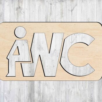 Intra απο ξύλο plywood 3mm-4mm πάχος - Ξύλινη πινακίδα τουαλέτας Δημιουργική πινακίδα τουαλέτας Δίασταση 30x30 cm Intraeaxys-joedgn51 - Image 1