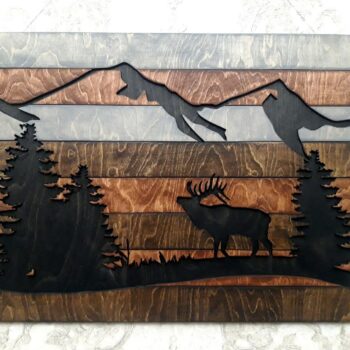 Intra απο ξύλο plywood 3mm-4mm πάχος - Ξύλινη διακόσμηση τοίχου Δίασταση 30x30 cm Intraeaxys-p7yme9z7 - Image 1