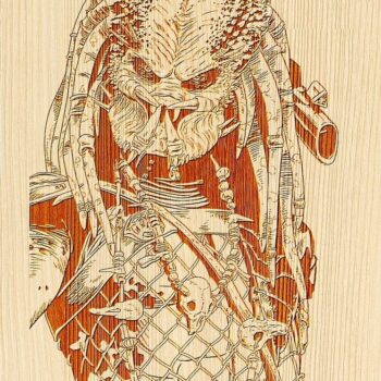 Intra απο ξύλο plywood 3mm-4mm πάχος - Πρότυπο ιδεών χάραξης με λέιζερ Predator Δίασταση 30x30 cm Intraeaxys-d1lvxjgo - Image 1