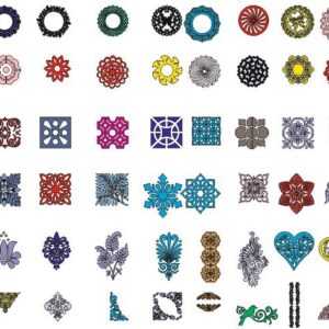 Intra απο ξύλο plywood 3mm-4mm πάχος - Διακοσμητικά Σχέδια Δίασταση 30x30 cm Intraeaxys-51rrxn31