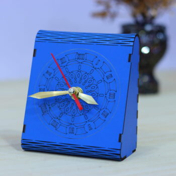 Intra απο ξύλο plywood 3mm-4mm πάχος - Ξύλινο επιτραπέζιο ρολόι Δίασταση 30x30 cm Intraeaxys-zo9y2447 - Image 9