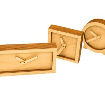 Intra απο ξύλο plywood 3mm-4mm πάχος - Ξύλινο Επιτραπέζιο Ρολόι Ξύλινο Ρολόι Για Αυτόν Δίασταση 30x30 cm Intraeaxys-r1z2dxn1 - Image 1