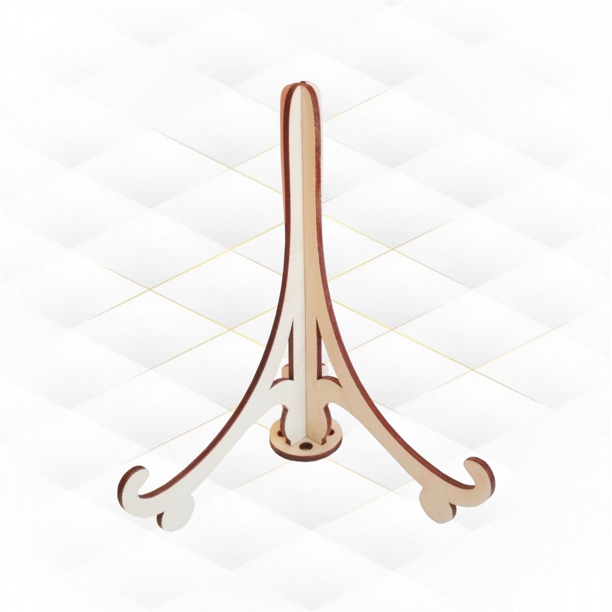 Intra απο ξύλο plywood 3mm-4mm πάχος - Διακοσμητικό Πλακοθήκη για Οθόνη Δίασταση 30x30 cm Intraeaxys-m1d6xex7