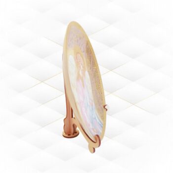 Intra απο ξύλο plywood 3mm-4mm πάχος - Διακοσμητικό Πλακοθήκη για Οθόνη Δίασταση 30x30 cm Intraeaxys-m1d6xex7 - Image 3