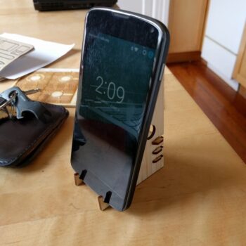 Intra απο ξύλο plywood 3mm-4mm πάχος - Πολυγωνική βάση τηλεφώνου Δίασταση 30x30 cm Intraeaxys-pok3rj97 - Image 3