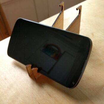 Intra απο ξύλο plywood 3mm-4mm πάχος - Πολυγωνική βάση τηλεφώνου Δίασταση 30x30 cm Intraeaxys-pok3rj97 - Image 4