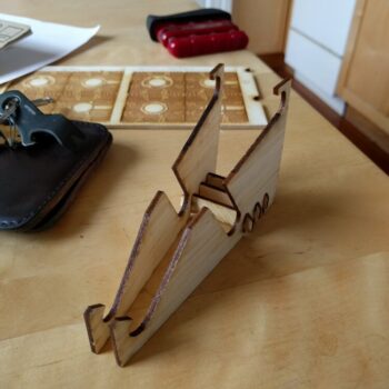 Intra απο ξύλο plywood 3mm-4mm πάχος - Πολυγωνική βάση τηλεφώνου Δίασταση 30x30 cm Intraeaxys-pok3rj97 - Image 6