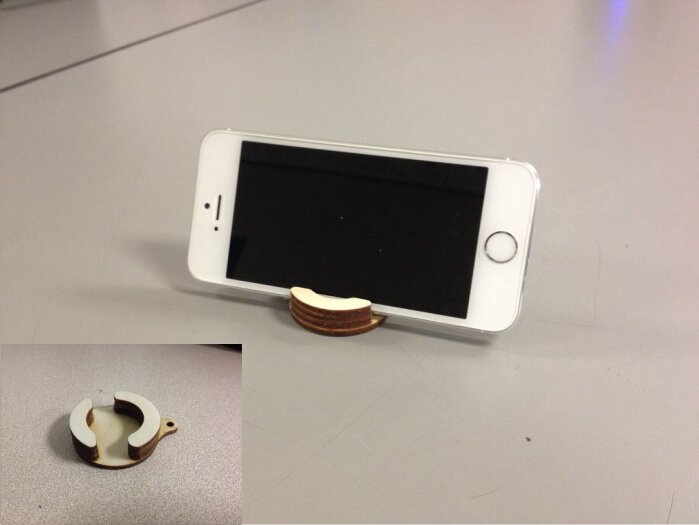 Intra απο ξύλο plywood 3mm-4mm πάχος - Πρότυπο βάσης έξυπνου τηλεφώνου Δίασταση 30x30 cm Intraeaxys-zo9y3nw7