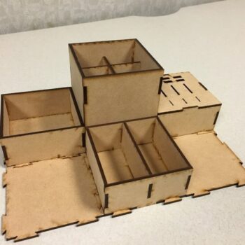 Intra απο ξύλο plywood 3mm-4mm πάχος - Modular Desk Organizer Δίασταση 30x30 cm Intraeaxys-91jkd5lo - Image 9