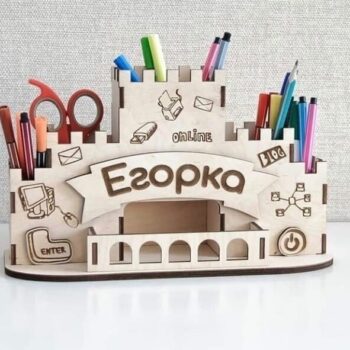 Intra απο ξύλο plywood 3mm-4mm πάχος - Οργανωτής γραφικής ύλης Δίασταση 30x30 cm Intraeaxys-91jkpv4o - Image 1