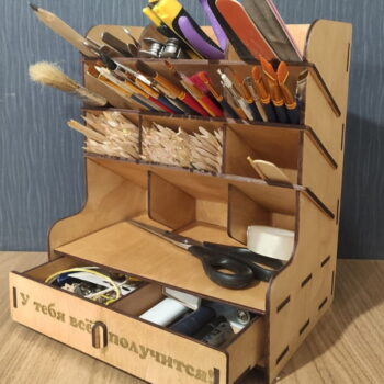 Intra απο ξύλο plywood 3mm-4mm πάχος - Συρτάρι αποθήκευσης Desk Craft Organizer Δίασταση 30x30 cm Intraeaxys-yon0kdg7 - Image 1