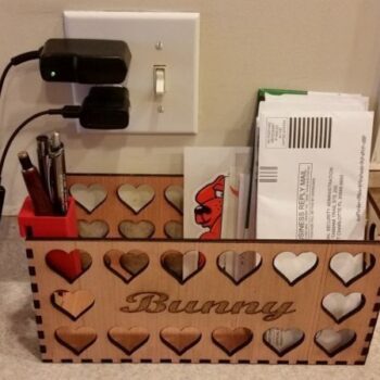 Intra απο ξύλο plywood 3mm-4mm πάχος - Heart Mailbox (4,5mm κόντρα πλακέ) Δίασταση 30x30 cm Intraeaxys-yonemjpo - Image 1