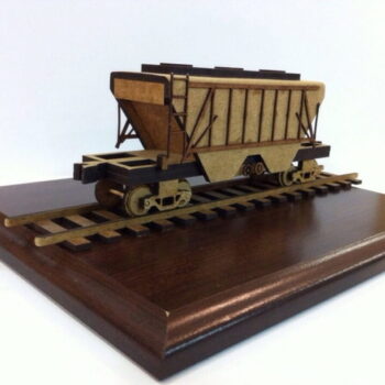 Intra απο ξύλο plywood 3mm-4mm πάχος - Grain Hopper Wagon Desk Organizer Δίασταση 30x30 cm Intraeaxys-91jdzlp1 - Image 5