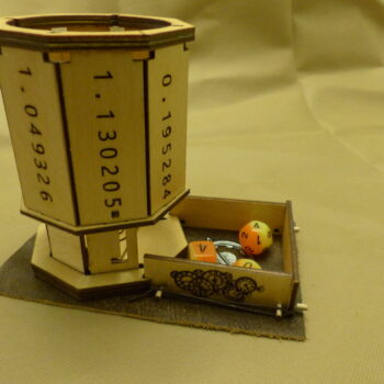 Intra απο ξύλο plywood 3mm-4mm πάχος - Steins Gate Dice Tower Δίασταση 30x30 cm Intraeaxys-r1z2jw21 - Image 3