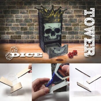 Intra απο ξύλο plywood 3mm-4mm πάχος - Πύργος Ζαριών Δίασταση 30x30 cm Intraeaxys-91jd06l1 - Image 1