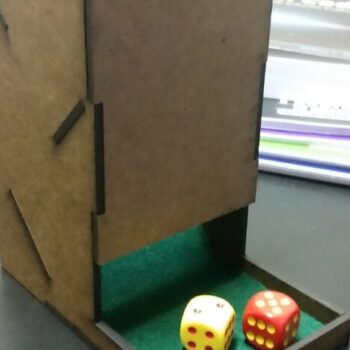 Intra απο ξύλο plywood 3mm-4mm πάχος - Dice Tower 0,125 in Δίασταση 30x30 cm Intraeaxys-eo20yz47 - Image 1