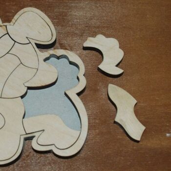 Intra απο ξύλο plywood 3mm-4mm πάχος - Παζλ σε σχήμα σκύλου Δίασταση 30x30 cm Intraeaxys-075yrrmo - Image 1