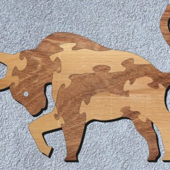 Intra απο ξύλο plywood 3mm-4mm πάχος - Ταύρος παζλ Δίασταση 30x30 cm Intraeaxys-joedz0n1 - Image 1