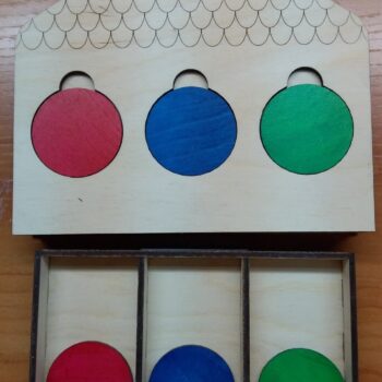 Intra απο ξύλο plywood 3mm-4mm πάχος - Παιχνίδι Λογοθεραπείας για Παιδιά Εκμάθηση Δίασταση 30x30 cm Intraeaxys-91jdyx41 - Image 1