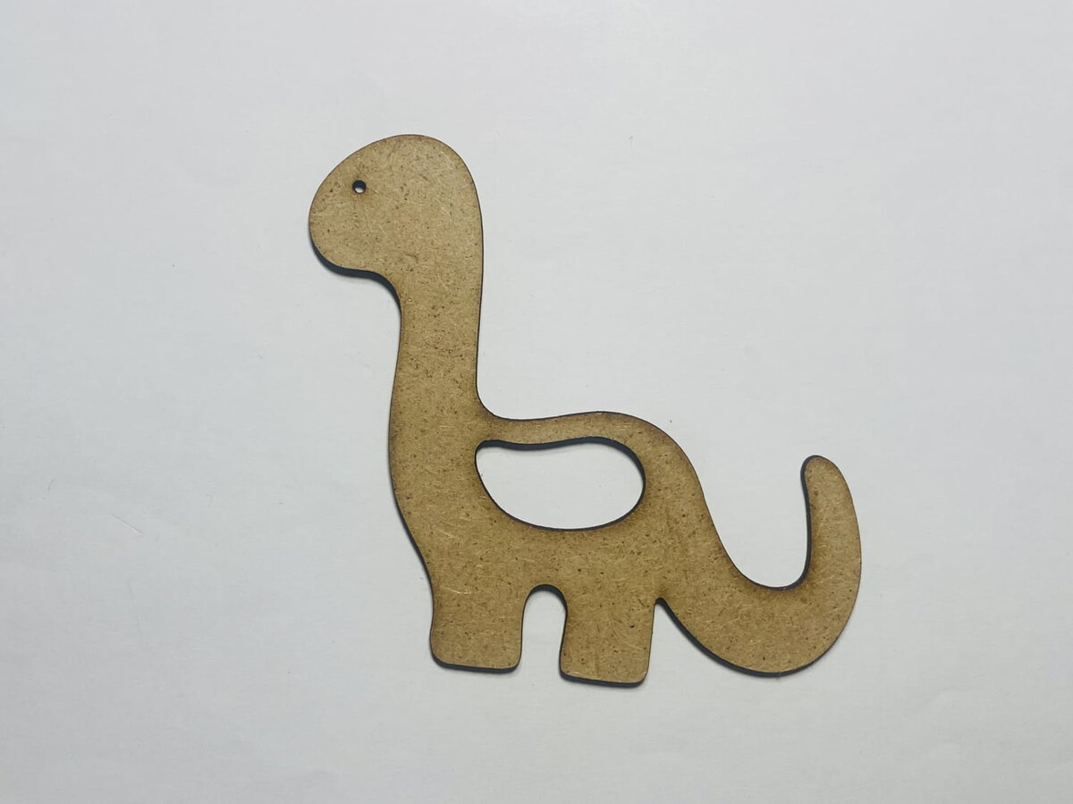 Intra απο ξύλο plywood 3mm-4mm πάχος - Ημιτελές Ξύλο Brontosaurus Cutout Craft Δίασταση 30x30 cm Intraeaxys-eo4qrw87