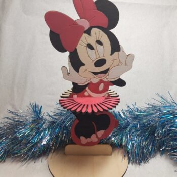 Intra απο ξύλο plywood 3mm-4mm πάχος - Θήκη χαρτοπετσέτας Disney Minnie Mouse Δίασταση 30x30 cm Intraeaxys-eo0qxdg1 - Image 1