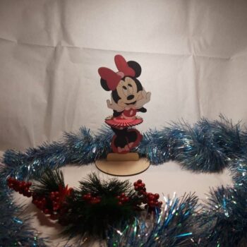 Intra απο ξύλο plywood 3mm-4mm πάχος - Θήκη χαρτοπετσέτας Disney Minnie Mouse Δίασταση 30x30 cm Intraeaxys-eo0qxdg1 - Image 4