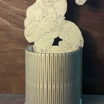 Intra απο ξύλο plywood 3mm-4mm πάχος - Μολυβοθήκη Hulk Διοργανωτής γραφείου δώρου Hulk Δίασταση 30x30 cm Intraeaxys-6o3yxvp7 - Image 1