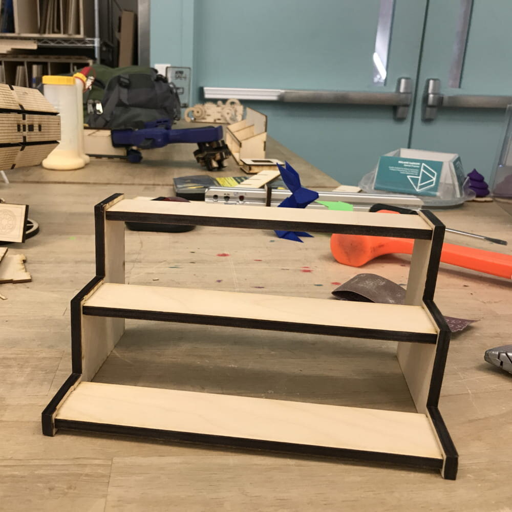 Intra απο ξύλο plywood 3mm-4mm πάχος - Ξύλινη βάση οθόνης Spice Rack Δίασταση 30x30 cm Intraeaxys-joedyjn1