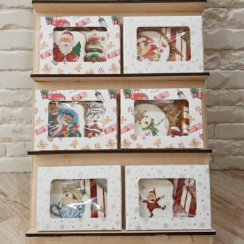 Intra απο ξύλο plywood 3mm-4mm πάχος - Ξύλινο ράφι Επιτραπέζια Βάση Επίδειξης Cupcake Θήκη για επιδόρπια Δίασταση 30x30 cm Intraeaxys-joedgr81 - Image 3