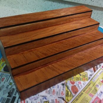 Intra απο ξύλο plywood 3mm-4mm πάχος - Βήμα οργάνωσης ραφιών Spice Rack για την κουζίνα Δίασταση 30x30 cm Intraeaxys-075y9g3o - Image 3