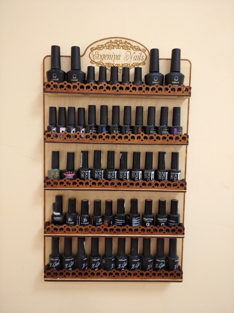 Intra απο ξύλο plywood 3mm-4mm πάχος - Κρεμαστό βερνίκι νυχιών Δίασταση 30x30 cm Intraeaxys-eoxl59xo