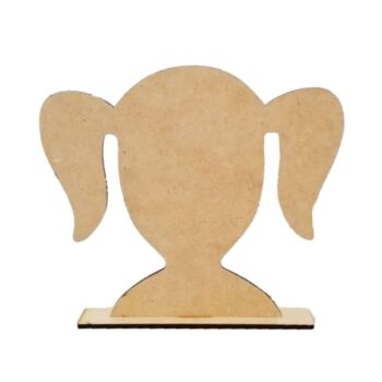 Intra απο ξύλο plywood 3mm-4mm πάχος - Ξύλινες βάσεις για το κεφάλι. Φιόγκοι μαλλιών βιτρίνας παιδικής σιλουέτας Δίασταση 30x30 cm Intraeaxys-m1dgd5l1 - Image 1