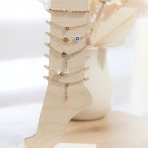 Intra απο ξύλο plywood 3mm-4mm πάχος - Ξύλινο σταντ επίδειξης κοσμημάτων Organizer Anklet Δίασταση 30x30 cm Intraeaxys-eoxp86q7