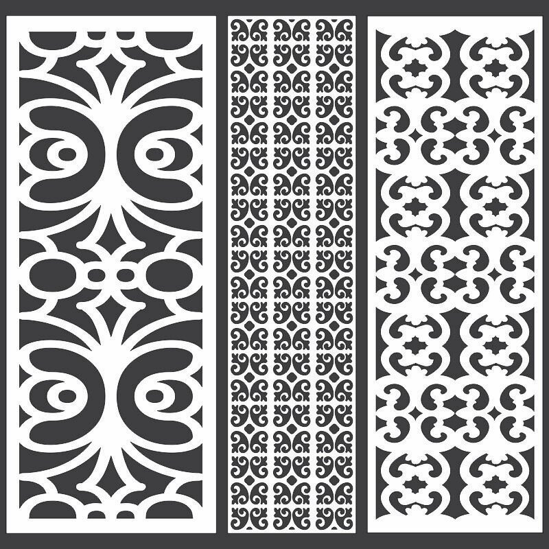 Intra απο ξύλο plywood 3mm-4mm πάχος - Γεωμετρικά μοτίβα για κοπή με λέιζερ και CNC Δίασταση 30x30 cm Intraeaxys-r7vm9d27