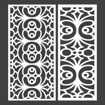 Intra απο ξύλο plywood 3mm-4mm πάχος - Διακοσμητικό πρότυπο με γεωμετρικά σχέδια για κοπή με λέιζερ και CNC Δίασταση 30x30 cm Intraeaxys-d1lvlmgo - Image 1