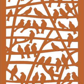 Intra απο ξύλο plywood 3mm-4mm πάχος - Διαμέρισμα με το σχέδιο πουλιών Δίασταση 30x30 cm Intraeaxys-eo20mzq7 - Image 1