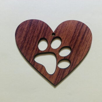 Intra απο ξύλο plywood 3mm-4mm πάχος - Κρεμαστό στολίδι Ξύλινη Καρδιά με στάμπα χριστουγεννιάτικου δέντρου Δίασταση 10x10 cm Intraeaxys-eo0qeng1 - Image 1