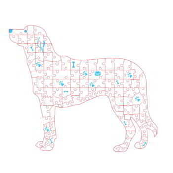 Intra απο ξύλο plywood 3mm-4mm πάχος - Παζλ για σκύλους Δίασταση 30x30 cm Intraeaxys-pok3eq97 - Image 1