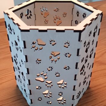 Intra απο ξύλο plywood 3mm-4mm πάχος - Dog Paw Candle Light Box Δίασταση 30x30 cm Intraeaxys-6o3ygzp7 - Image 1