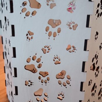 Intra απο ξύλο plywood 3mm-4mm πάχος - Dog Paw Candle Light Box Δίασταση 30x30 cm Intraeaxys-6o3ygzp7 - Image 4