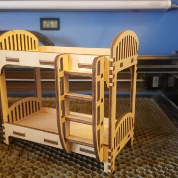 Intra απο ξύλο plywood 3mm-4mm πάχος - Κουκέτα Παιχνίδι Έπιπλα Κουκλόσπιτου Δίασταση 30x30 cm Intraeaxys-91jdle41 - Image 1