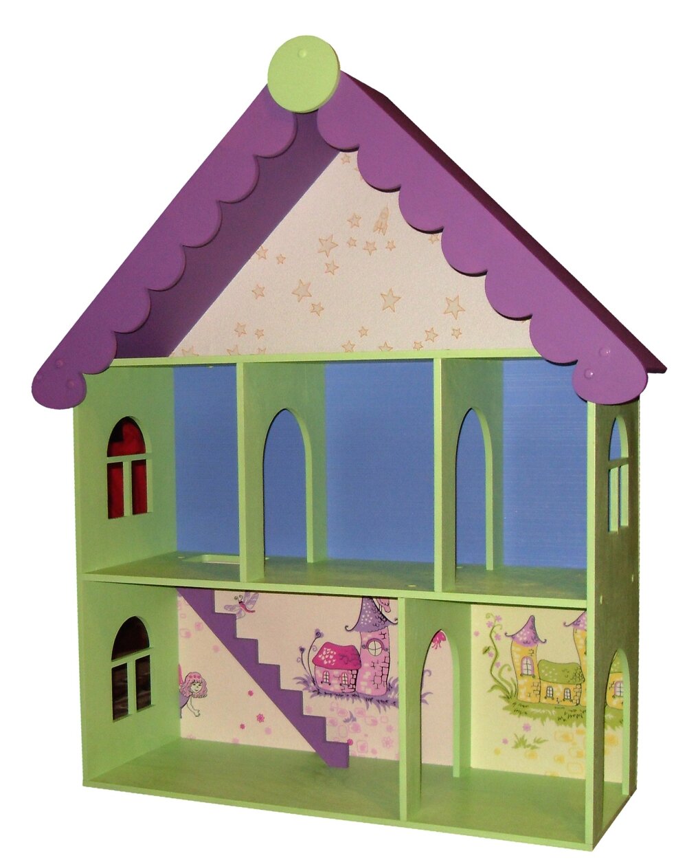 Intra απο ξύλο plywood 3mm-4mm πάχος - Παιδικό παιχνίδι Victorian Dollhouse Kit Δίασταση 40x50 cm Intraeaxys-ro6yw627
